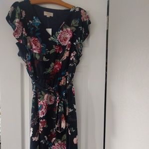 Short sleeve midi dress